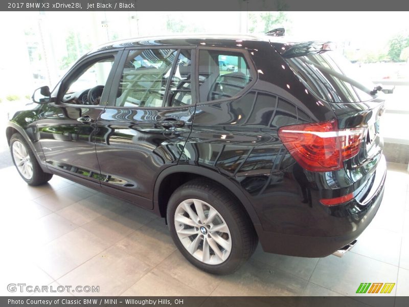 Jet Black / Black 2017 BMW X3 xDrive28i