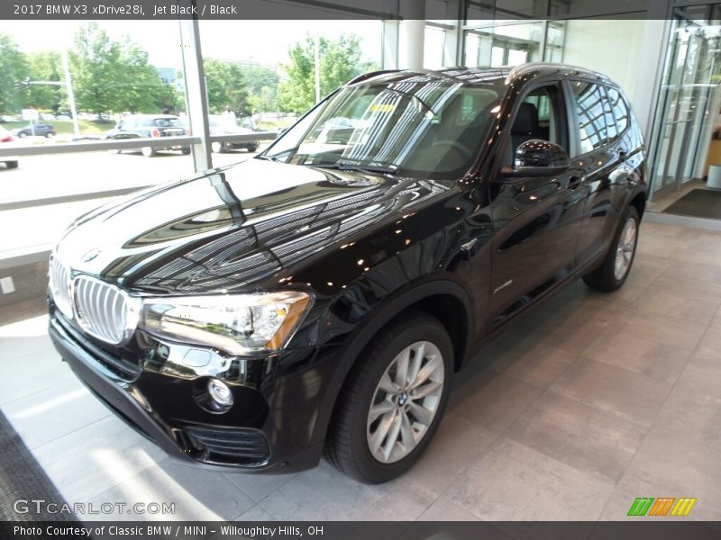 Jet Black / Black 2017 BMW X3 xDrive28i