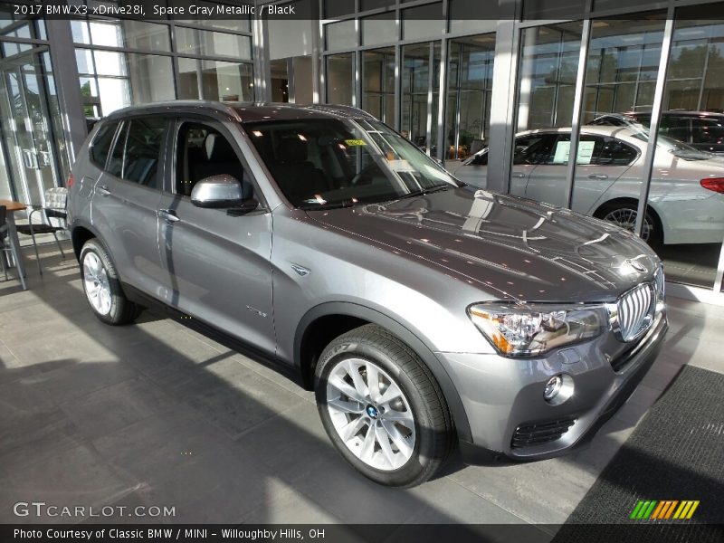 Space Gray Metallic / Black 2017 BMW X3 xDrive28i