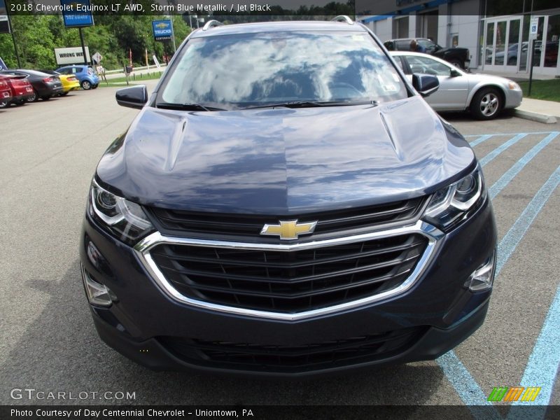 Storm Blue Metallic / Jet Black 2018 Chevrolet Equinox LT AWD