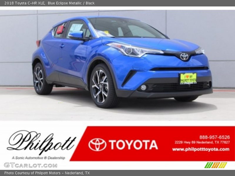 Blue Eclipse Metallic / Black 2018 Toyota C-HR XLE