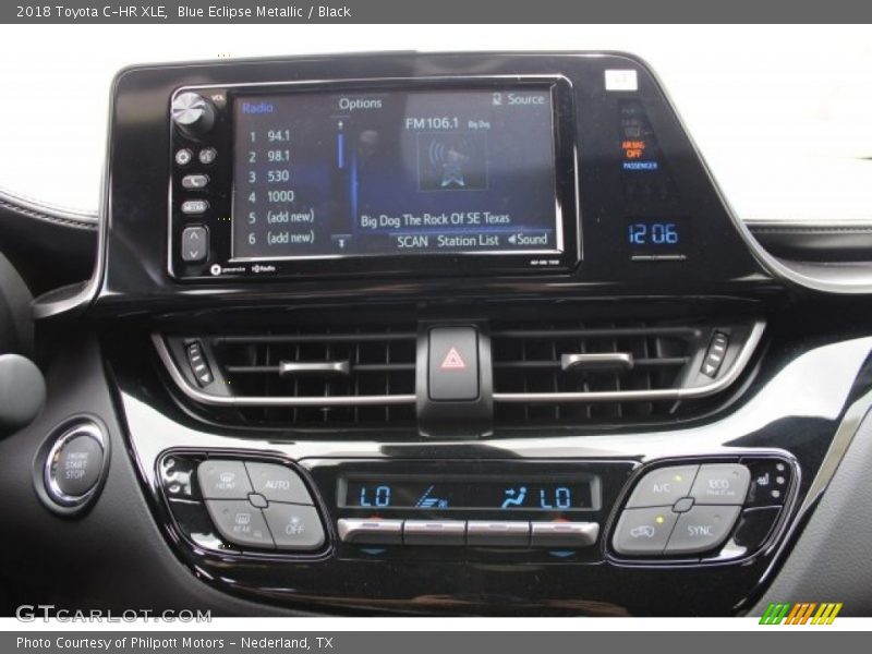 Blue Eclipse Metallic / Black 2018 Toyota C-HR XLE