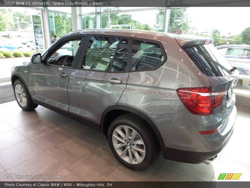 Space Gray Metallic / Black 2017 BMW X3 xDrive28i