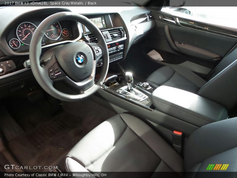 Space Gray Metallic / Black 2017 BMW X3 xDrive28i