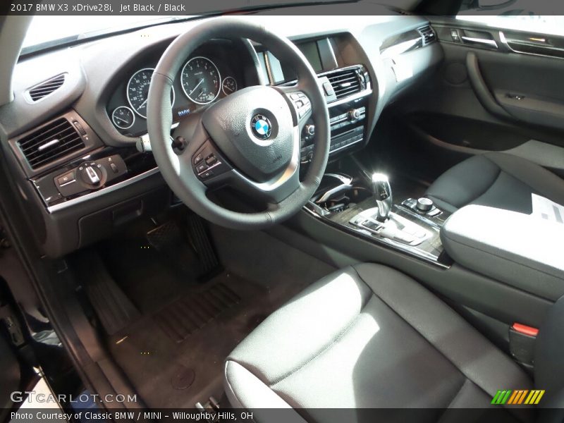 Jet Black / Black 2017 BMW X3 xDrive28i
