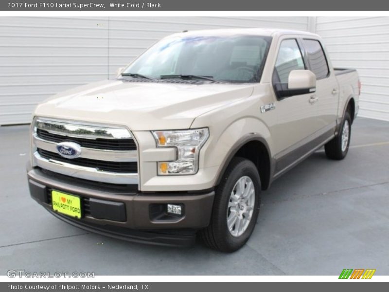 White Gold / Black 2017 Ford F150 Lariat SuperCrew