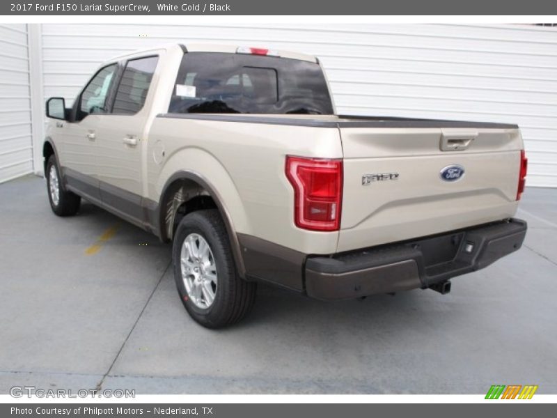 White Gold / Black 2017 Ford F150 Lariat SuperCrew