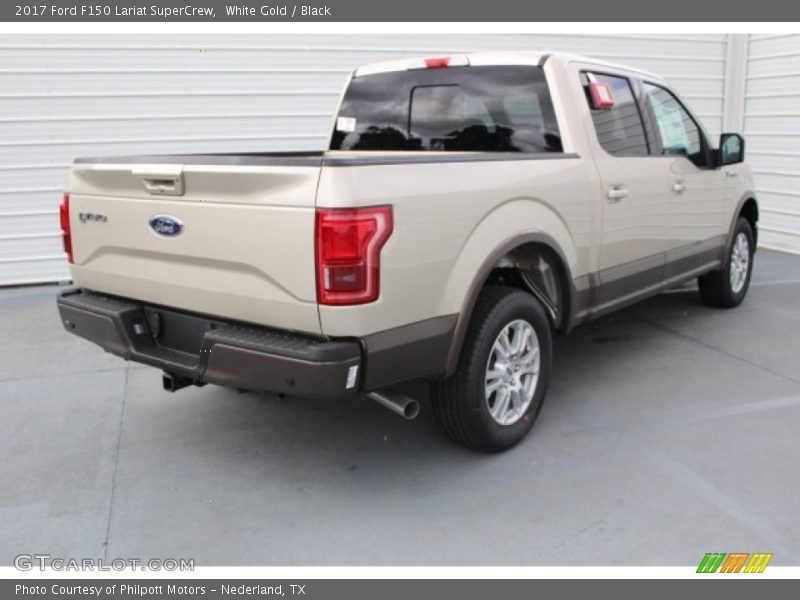 White Gold / Black 2017 Ford F150 Lariat SuperCrew