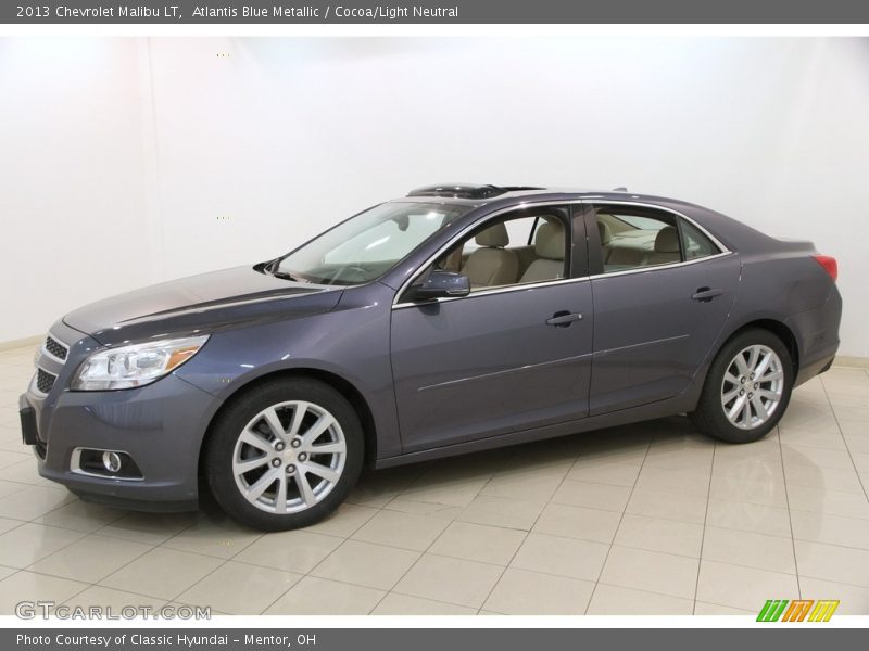 Atlantis Blue Metallic / Cocoa/Light Neutral 2013 Chevrolet Malibu LT