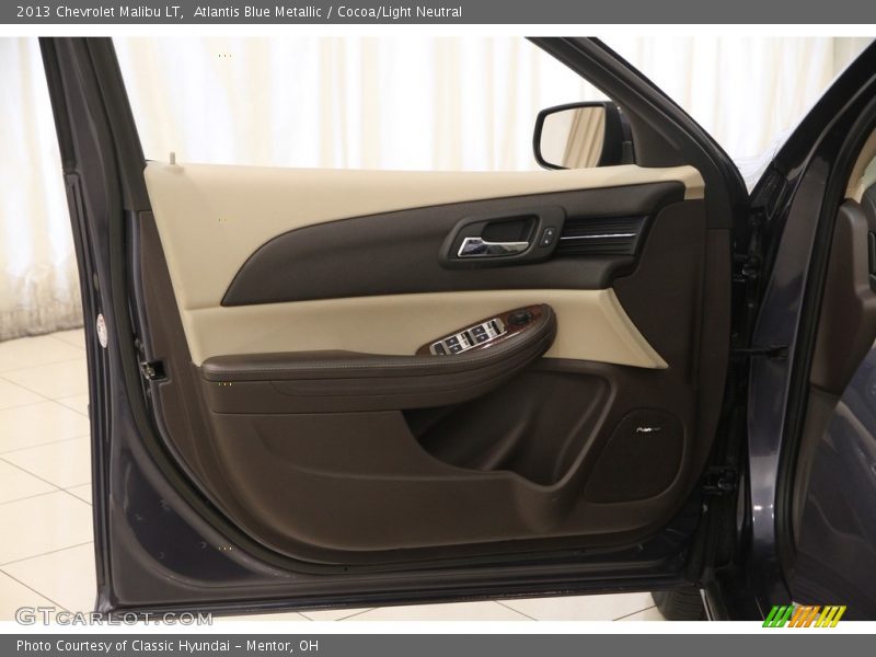 Atlantis Blue Metallic / Cocoa/Light Neutral 2013 Chevrolet Malibu LT