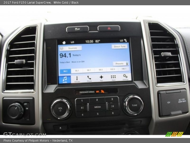 White Gold / Black 2017 Ford F150 Lariat SuperCrew