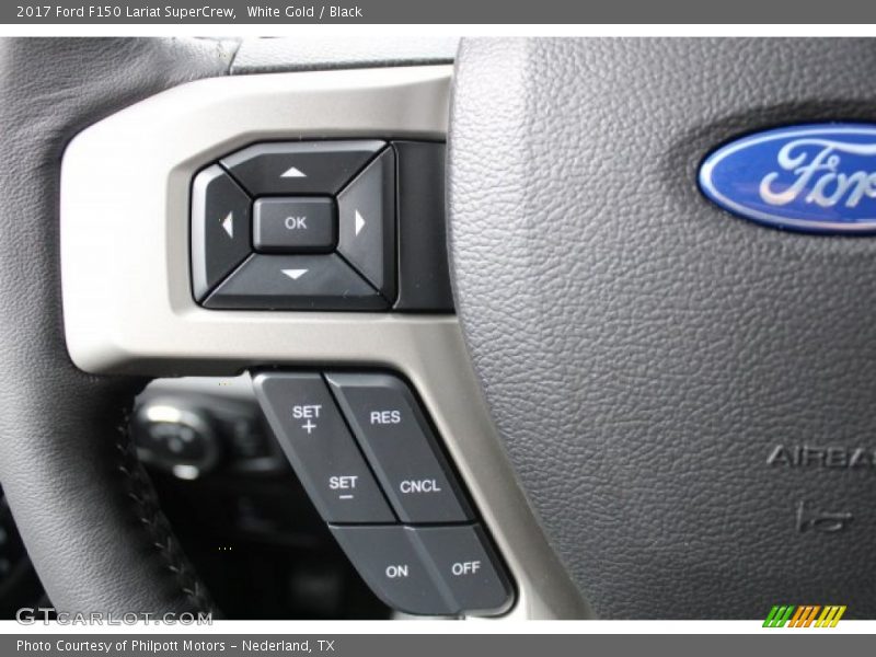 White Gold / Black 2017 Ford F150 Lariat SuperCrew
