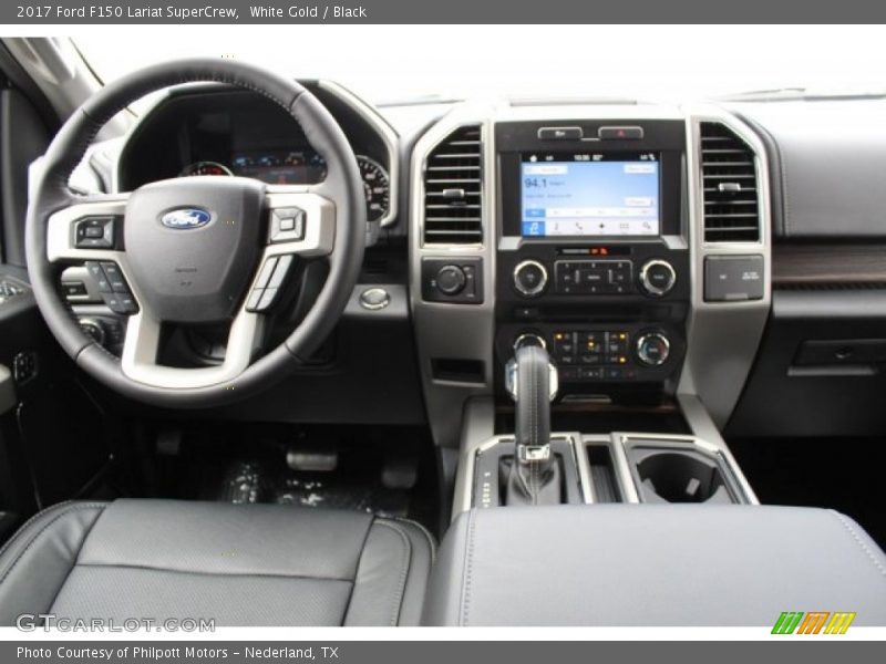 White Gold / Black 2017 Ford F150 Lariat SuperCrew