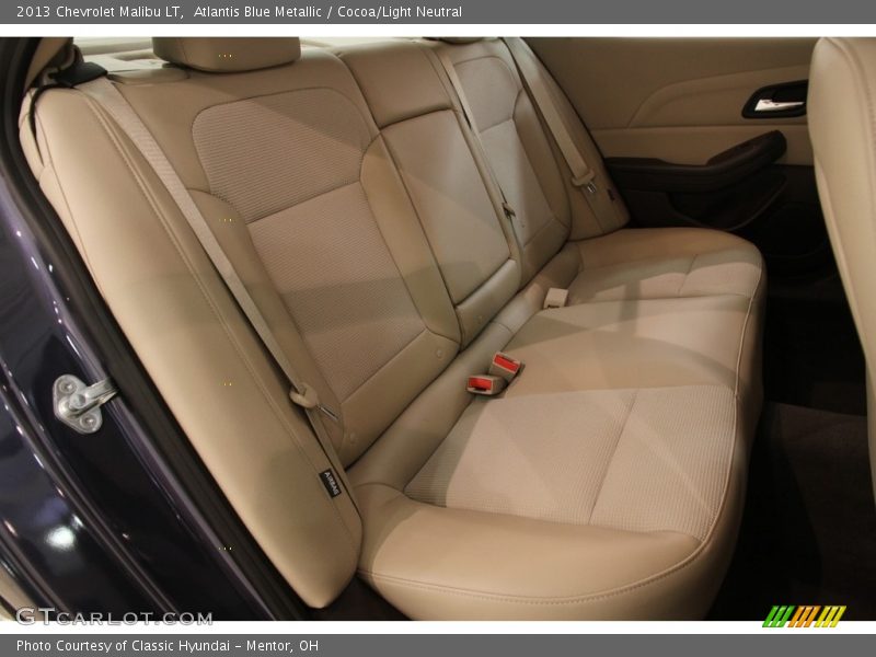 Atlantis Blue Metallic / Cocoa/Light Neutral 2013 Chevrolet Malibu LT