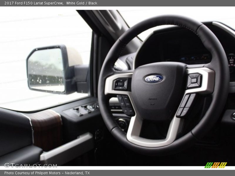 White Gold / Black 2017 Ford F150 Lariat SuperCrew