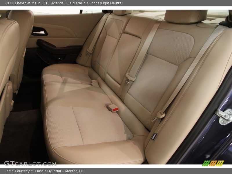 Atlantis Blue Metallic / Cocoa/Light Neutral 2013 Chevrolet Malibu LT