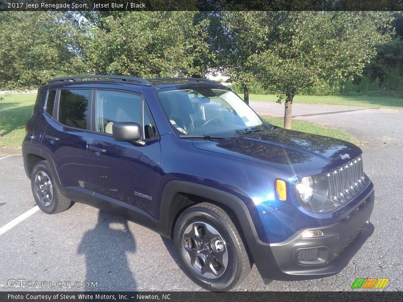 Jetset Blue / Black 2017 Jeep Renegade Sport