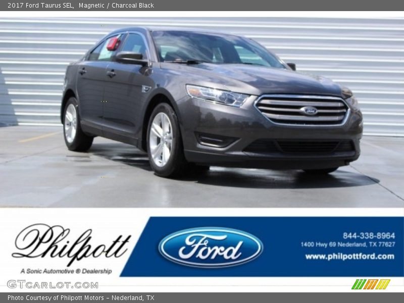 Magnetic / Charcoal Black 2017 Ford Taurus SEL