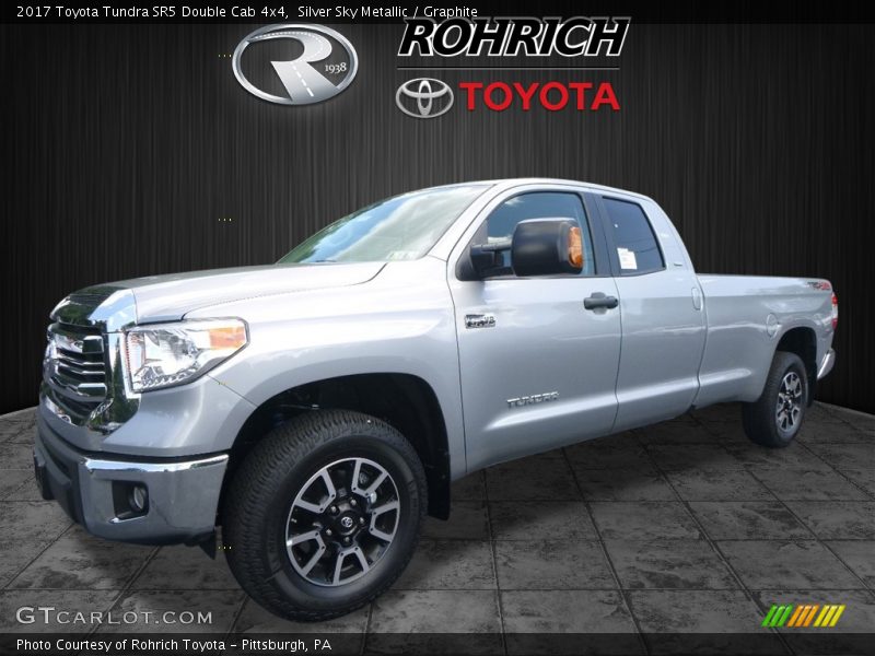 Silver Sky Metallic / Graphite 2017 Toyota Tundra SR5 Double Cab 4x4