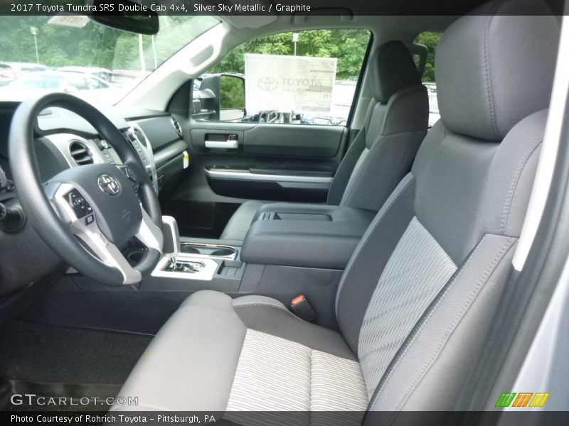 Silver Sky Metallic / Graphite 2017 Toyota Tundra SR5 Double Cab 4x4