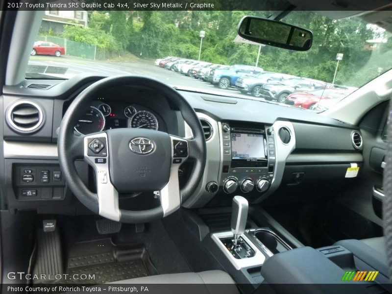 Silver Sky Metallic / Graphite 2017 Toyota Tundra SR5 Double Cab 4x4