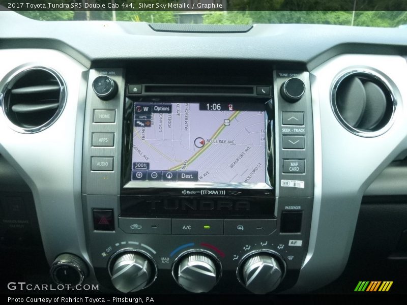 Silver Sky Metallic / Graphite 2017 Toyota Tundra SR5 Double Cab 4x4