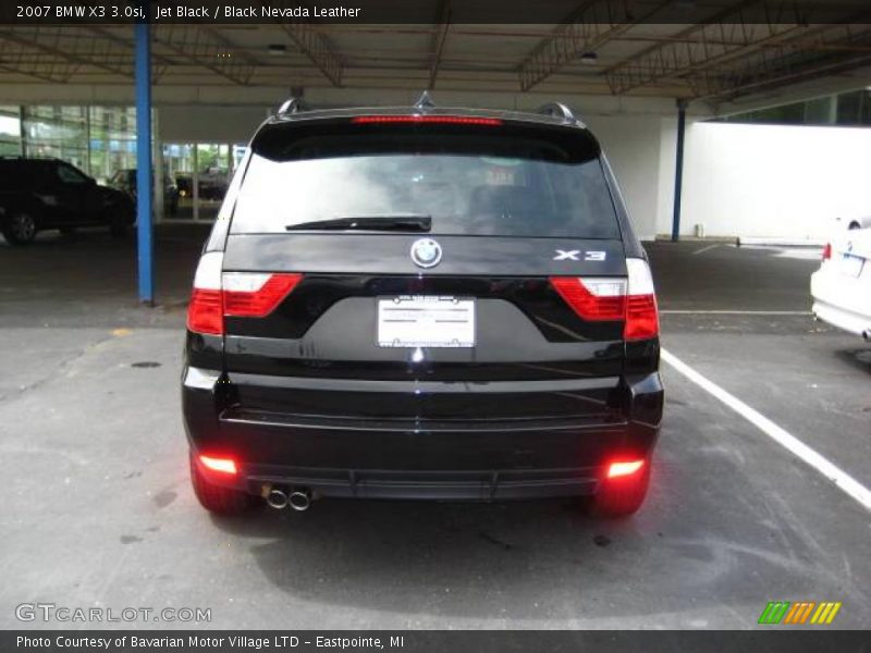 Jet Black / Black Nevada Leather 2007 BMW X3 3.0si