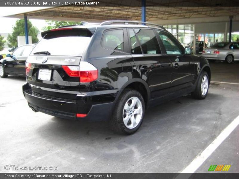 Jet Black / Black Nevada Leather 2007 BMW X3 3.0si