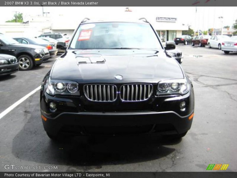 Jet Black / Black Nevada Leather 2007 BMW X3 3.0si