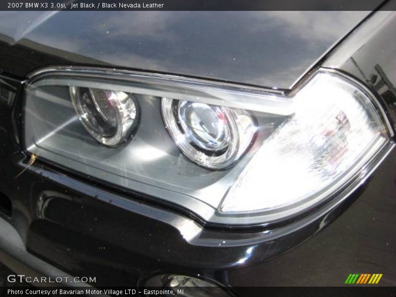 Jet Black / Black Nevada Leather 2007 BMW X3 3.0si