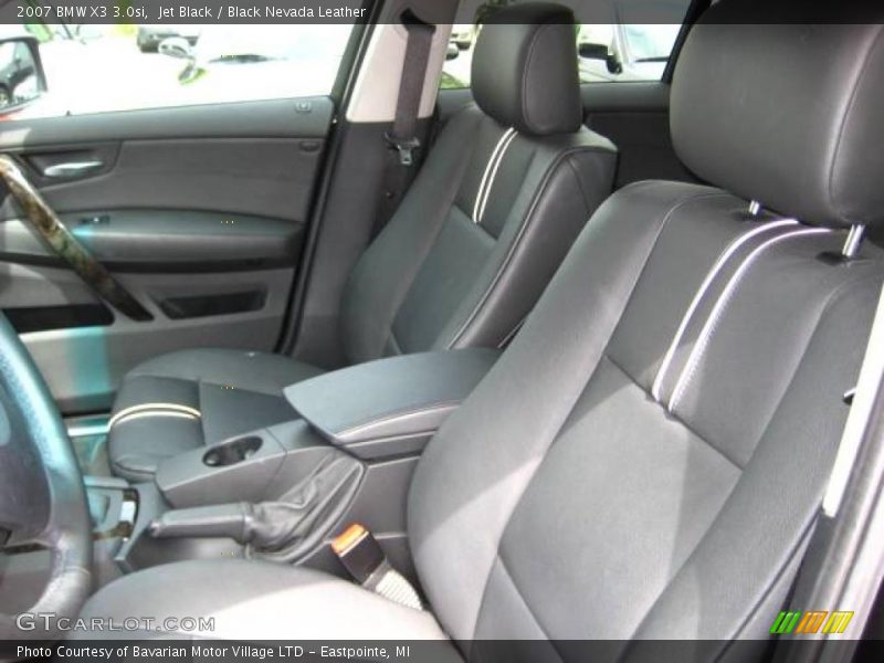 Jet Black / Black Nevada Leather 2007 BMW X3 3.0si