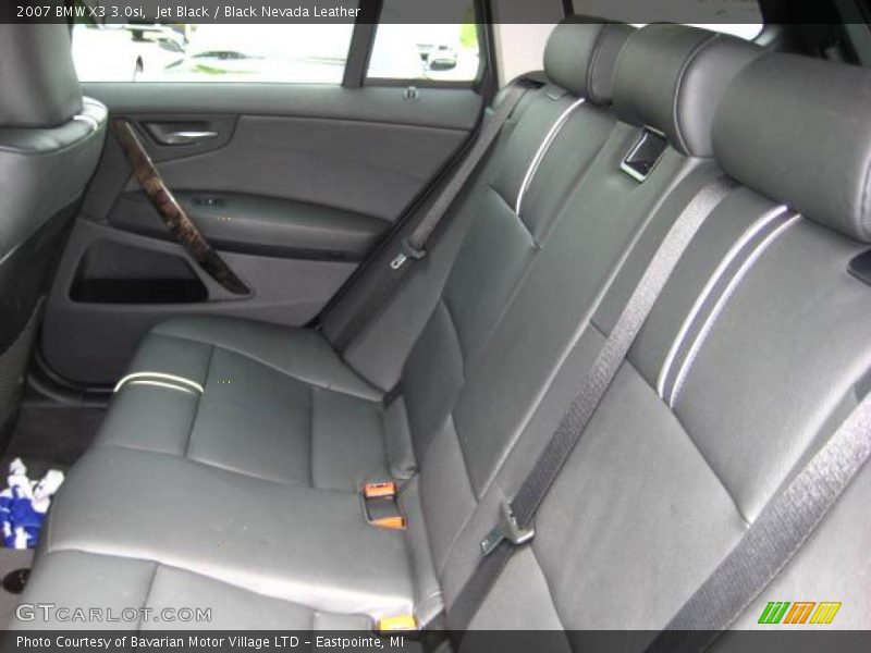 Jet Black / Black Nevada Leather 2007 BMW X3 3.0si