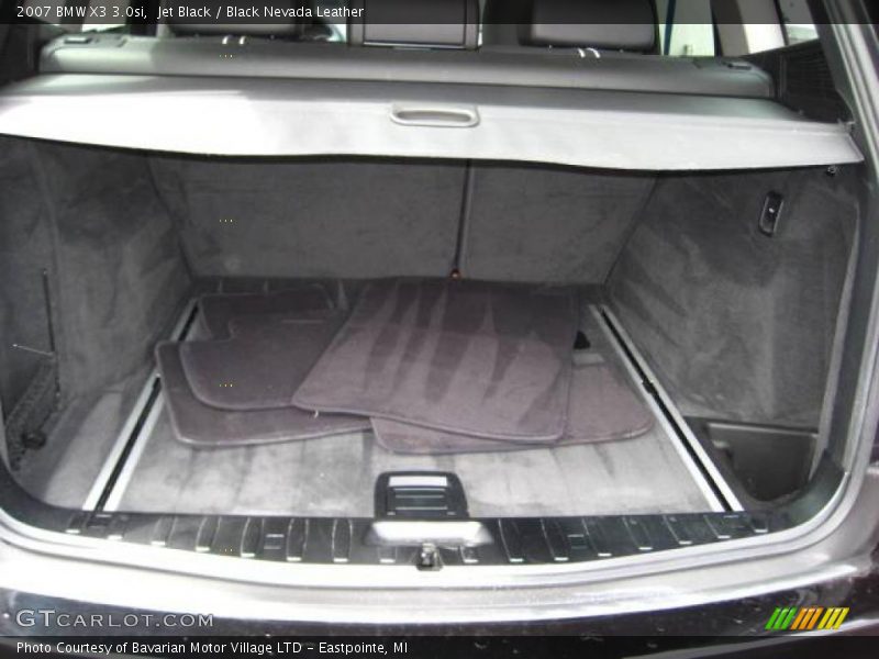 Jet Black / Black Nevada Leather 2007 BMW X3 3.0si