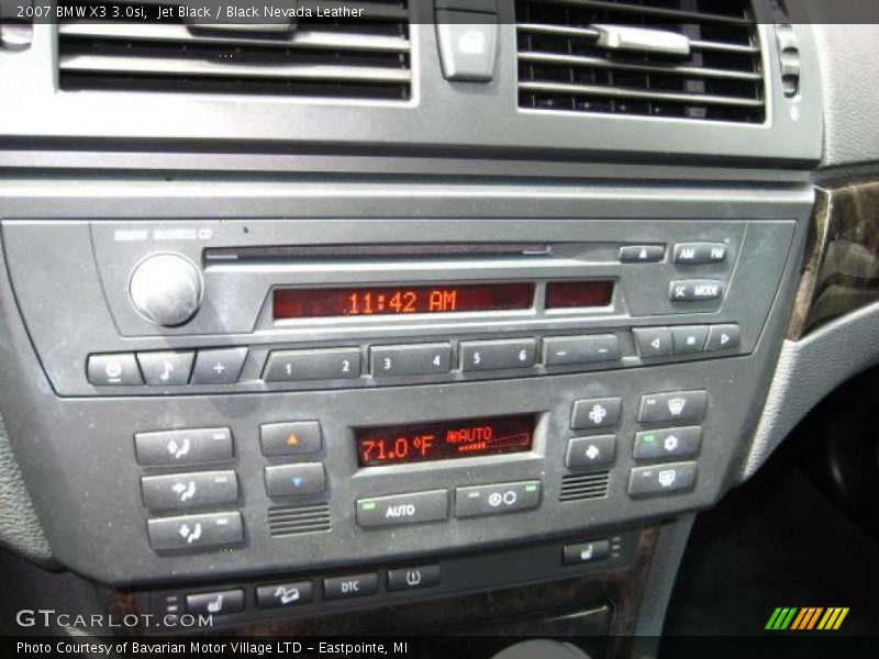 Jet Black / Black Nevada Leather 2007 BMW X3 3.0si