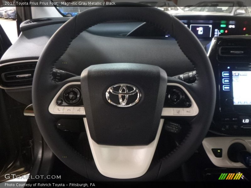 Magnetic Gray Metallic / Black 2017 Toyota Prius Prius Four