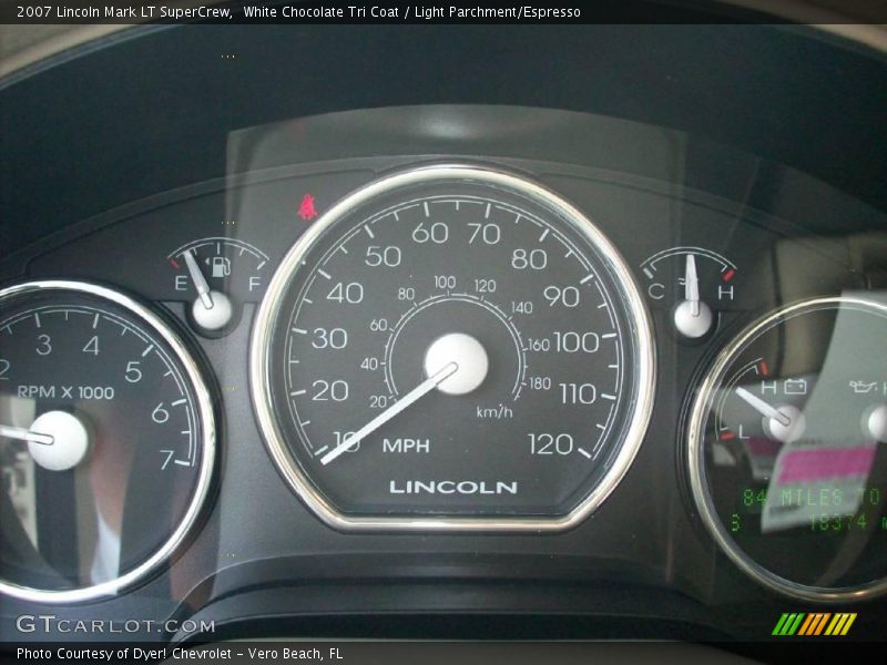 White Chocolate Tri Coat / Light Parchment/Espresso 2007 Lincoln Mark LT SuperCrew