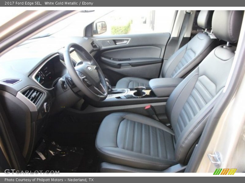 White Gold Metallic / Ebony 2017 Ford Edge SEL