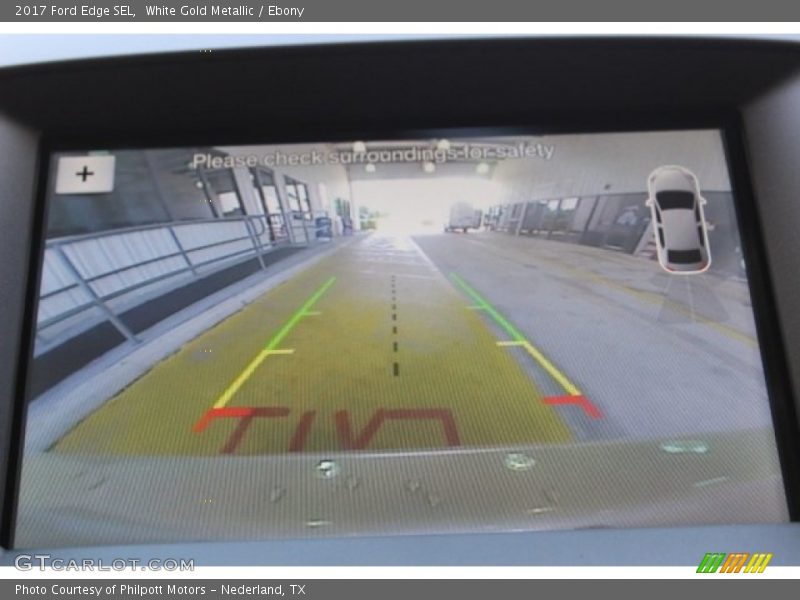 White Gold Metallic / Ebony 2017 Ford Edge SEL