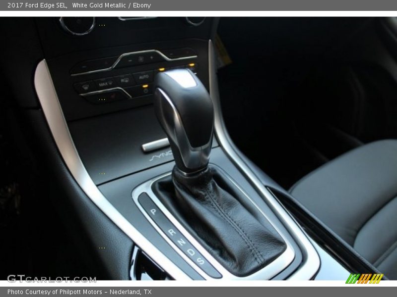 White Gold Metallic / Ebony 2017 Ford Edge SEL