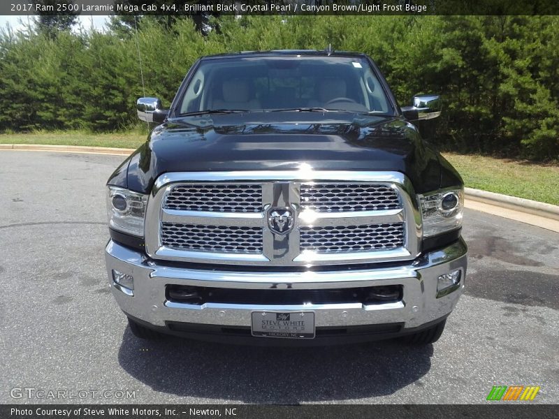 Brilliant Black Crystal Pearl / Canyon Brown/Light Frost Beige 2017 Ram 2500 Laramie Mega Cab 4x4