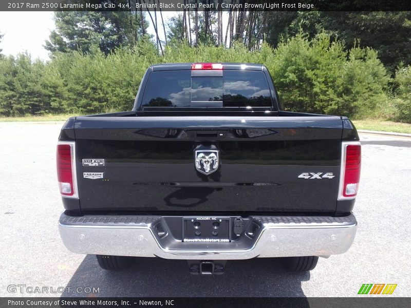 Brilliant Black Crystal Pearl / Canyon Brown/Light Frost Beige 2017 Ram 2500 Laramie Mega Cab 4x4
