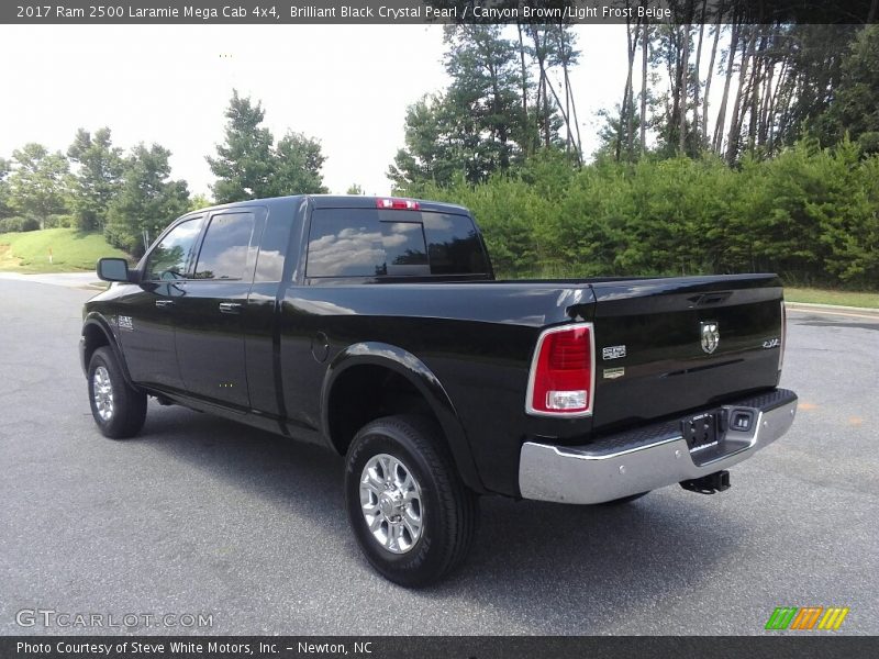Brilliant Black Crystal Pearl / Canyon Brown/Light Frost Beige 2017 Ram 2500 Laramie Mega Cab 4x4