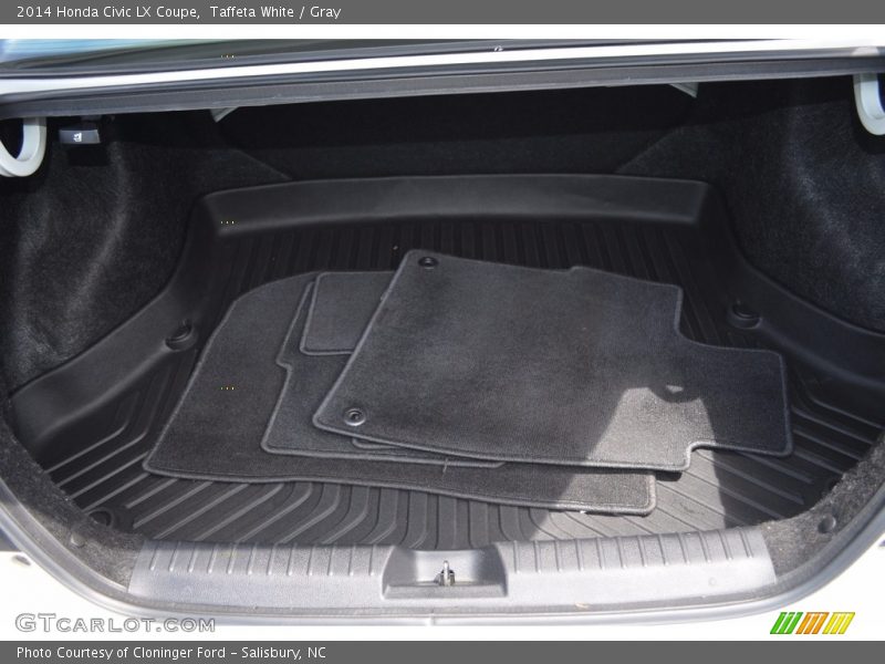 Taffeta White / Gray 2014 Honda Civic LX Coupe