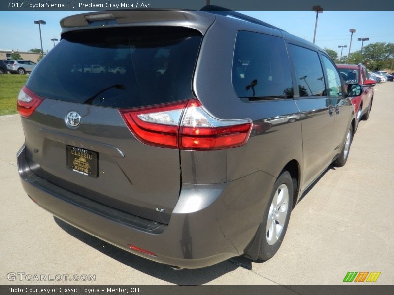 Predawn Gray Mica / Ash 2017 Toyota Sienna LE