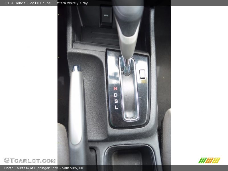 Taffeta White / Gray 2014 Honda Civic LX Coupe