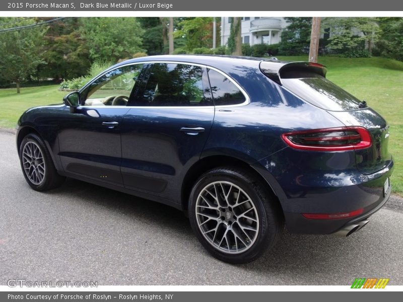 Dark Blue Metallic / Luxor Beige 2015 Porsche Macan S