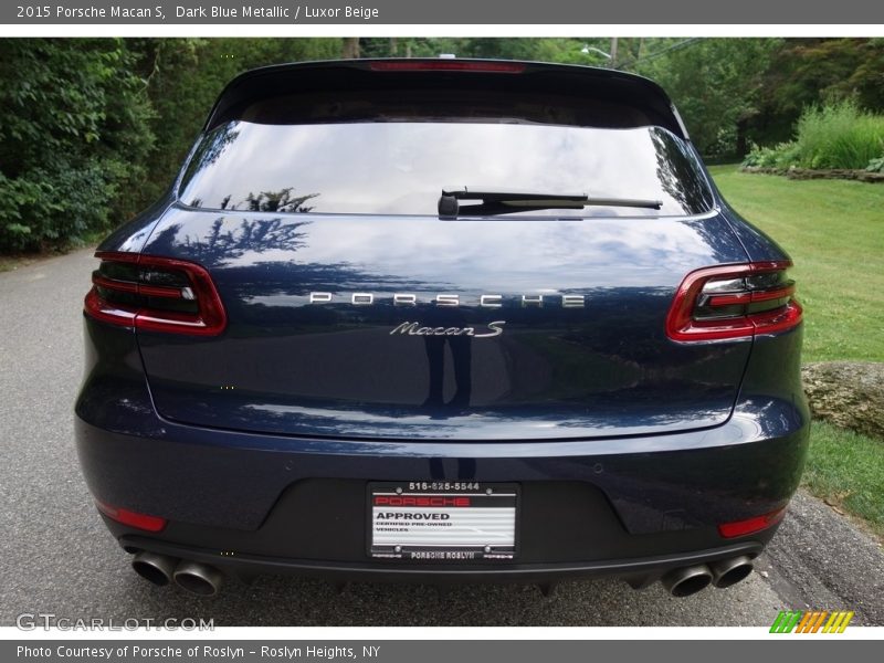 Dark Blue Metallic / Luxor Beige 2015 Porsche Macan S