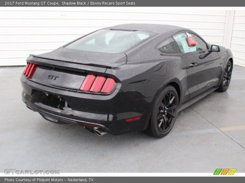 Shadow Black / Ebony Recaro Sport Seats 2017 Ford Mustang GT Coupe