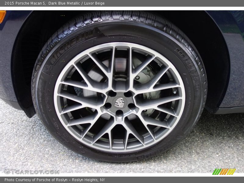 Dark Blue Metallic / Luxor Beige 2015 Porsche Macan S