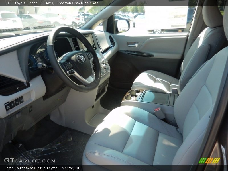 Predawn Gray Mica / Ash 2017 Toyota Sienna XLE AWD